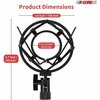 5 Core 5 Core Microphone Arm Stand Desk Adjustable Suspension Boom Scissor Desktop Mic Holder w Pop Filter RM STND 3 P